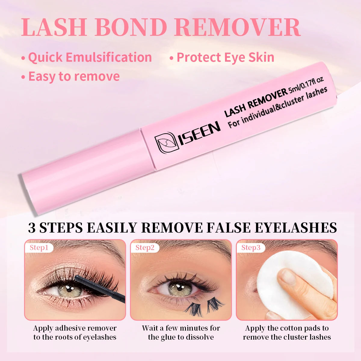 640pcs Individual Lashes DIY False Eyelashes Set Eyelash Extension Kit Lashes Bond and Seal Tweezer Eyelash curler Makeup Tool