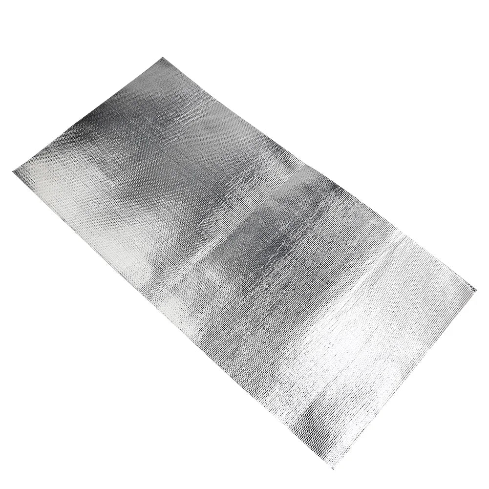 25x50Cm Car Heat Protection Film R Car Fender Heat Sound Insulation Mat Auto Heat Shield Insulation Engine Film Wrap
