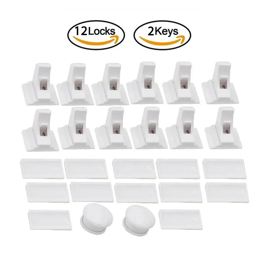 Keep Your Kids Safe with Magnetic Children's Lock: Ideal Drawer & Cabinet Door Safety For Babies, Toddlers & Children