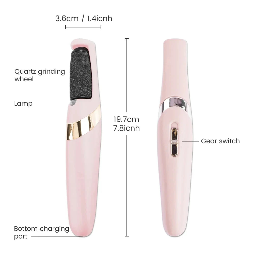 Electric Callus Remover for Feet,Rechargeable Foot Exfoliator Foot Scrubber Pedicure Tools,Removes Dry Skin for Smoother Feet