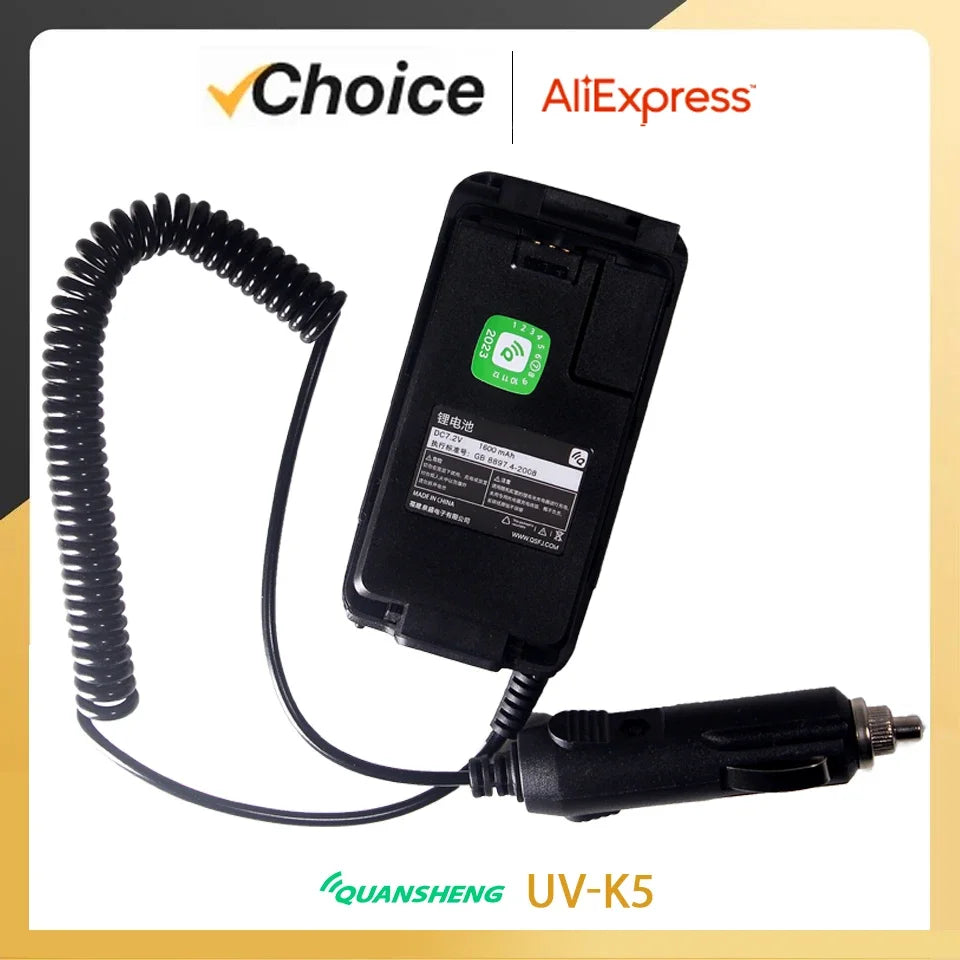 Battery Eliminator For Quansheng UV-K5 Baofeng UV-5R UV-82 BF-888S Car Charger Walkie Talkie UV-K6 UV-K58 UV-K5(8) 5R PLUS UV5R