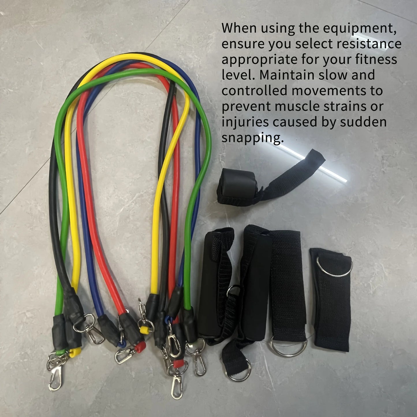 1set 11pcs Full-Body Training System | Progressive Tension Design for Strength/Yoga/Pilates - Complete Accessory Bundle
