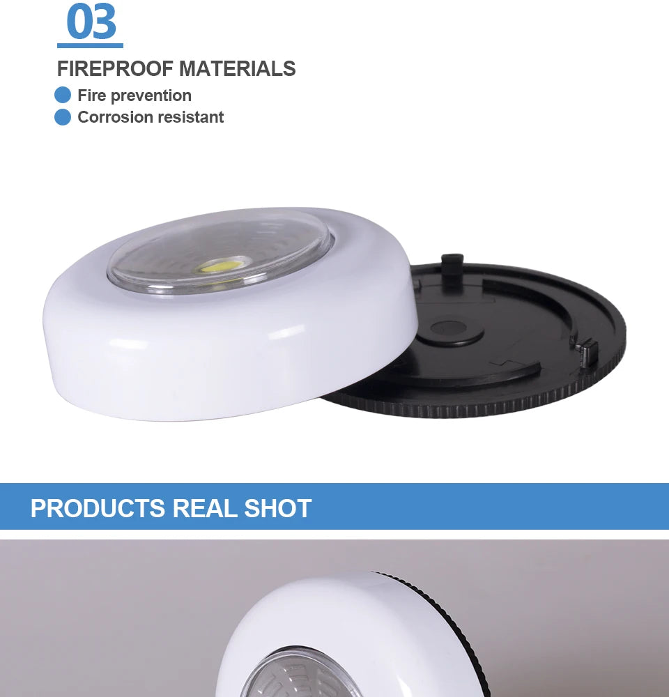 1/2/3/5 LED Night Light COB Touch Light Under Cabinet Led Wireless Wall Lamp Wardrobe Cupboard Drawer Closet for Bedroom Kitchen