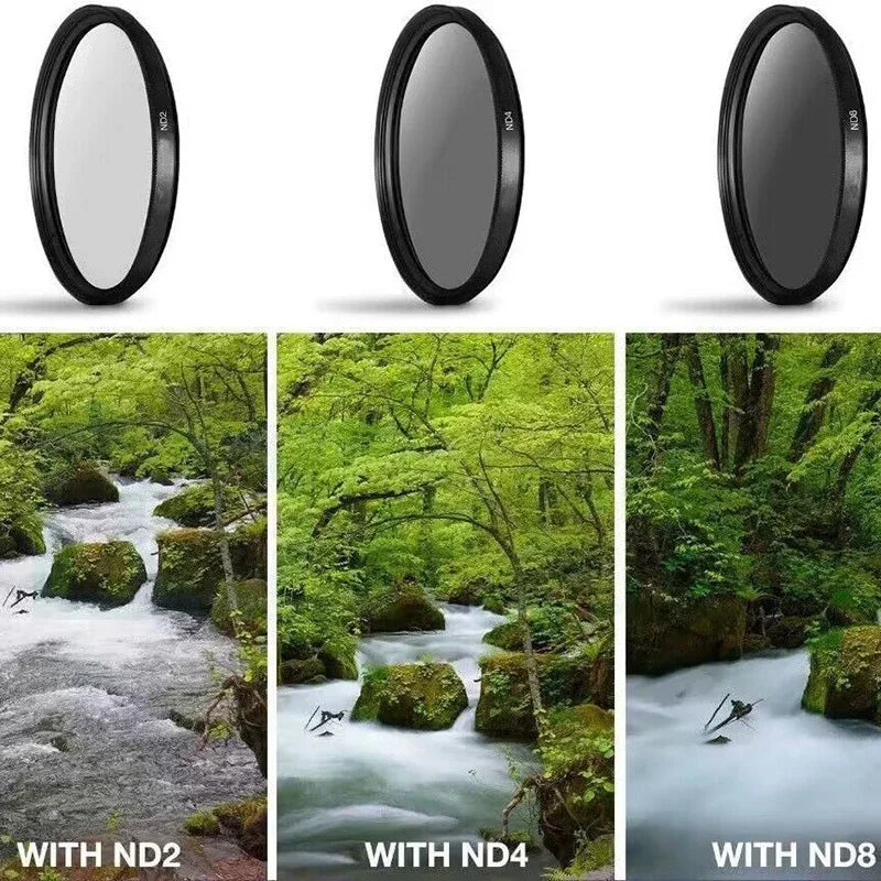 Lightdow Camera Lens Filter 6 in 1 Kits UV+CPL+FLD+ND 2 4 8 49mm 52 55 58 62 67 72 77 82mm Kit for Cannon Nikon Camera Lens