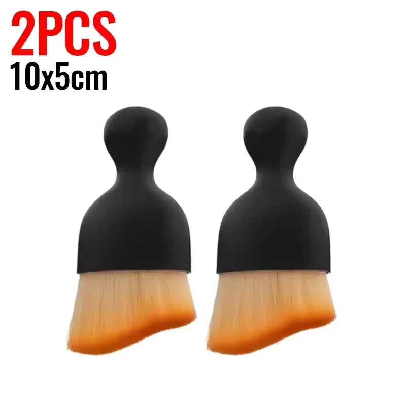 Car Air Vent Cleaning Soft Brush with Casing Car Interior Cleaning Tool Artificial Car Brush Car Crevice Dusting Car Detailing