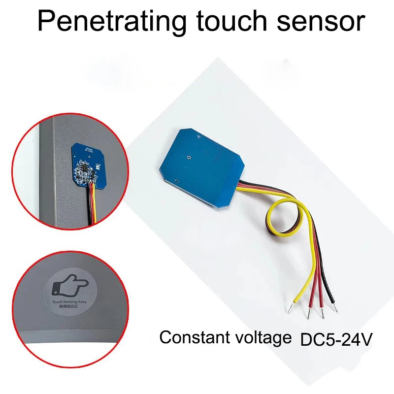 5-24V Touch Sensor Switch Hand-Sweep ControlPenetrate 5CM Wood/Glass/Acrylic  4 Mode Dimmable DIY Module Cabinet Closet Light