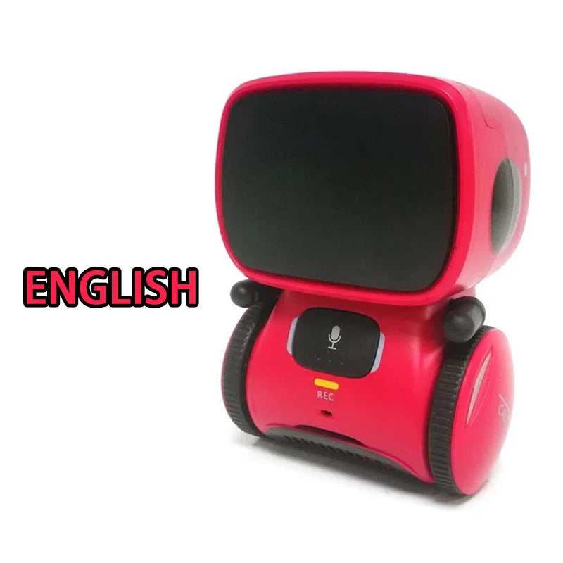 Emo Robot Intelligent Robots Russian & English & Spanish Version Voice & Touch control Toys Interactive Educational Children's G
