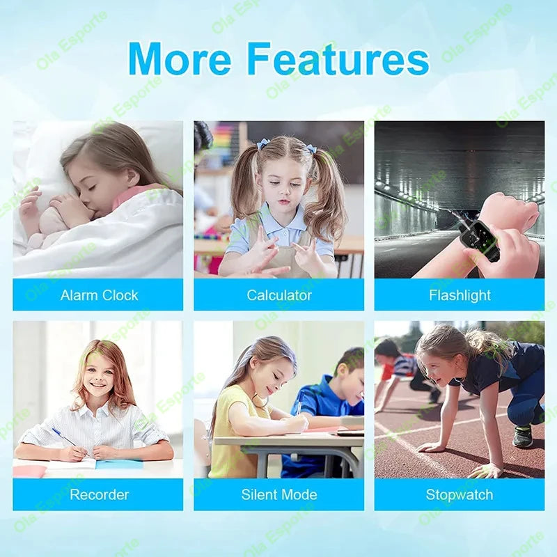 Kids Smart Watch 2G SOS GPS Location Sim Card Call Smart Watch Camera Waterproof Watch Gift For Ios Android Children Gifts 2025