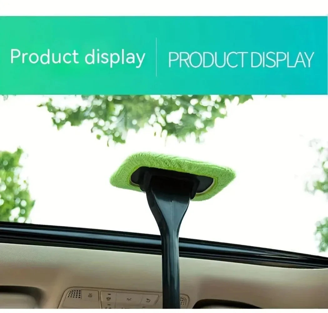 Car Front Windshield Cleaning Brush Interior Dust Removal Window Scraping Towel Sponge And Scratch Free Cleaning Tool Set