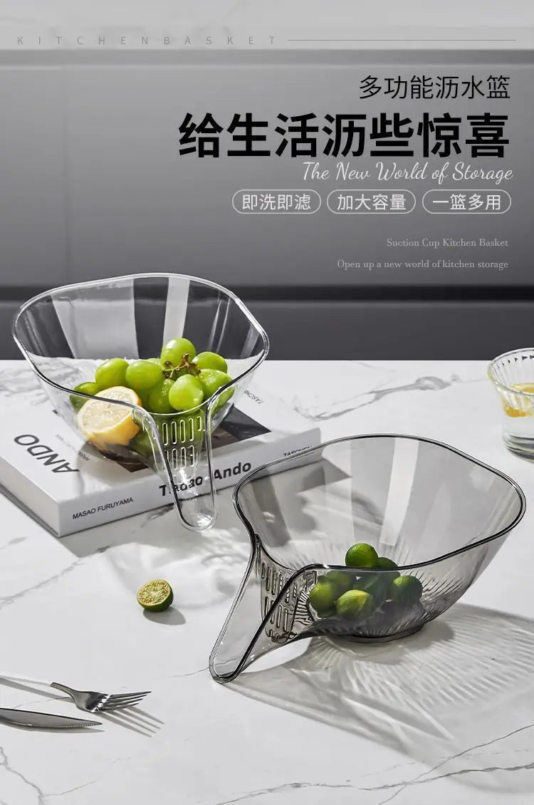 Multi-functional Drain Basket Sink Kitchen Sink Strainer Basket Strainer Sink Washing Basket Home Organizer Drain Fruit Strainer