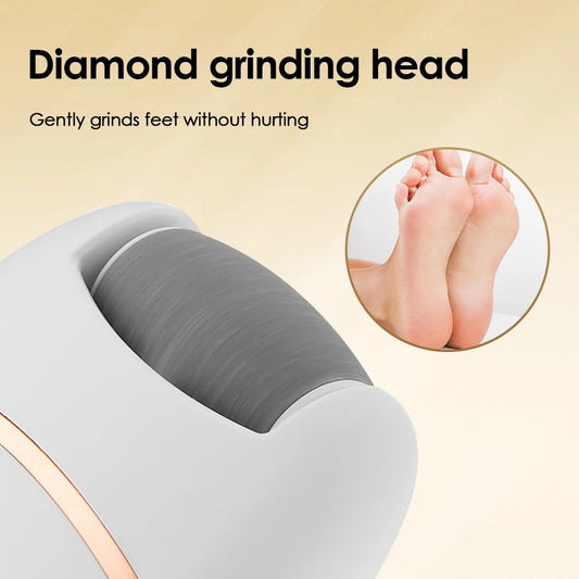 Electric Foot Grinder Automatic Pedicure Tool Remove Dead Skin Calluses Thick Leather Polishing Gentle Exfoliation 2 Gears