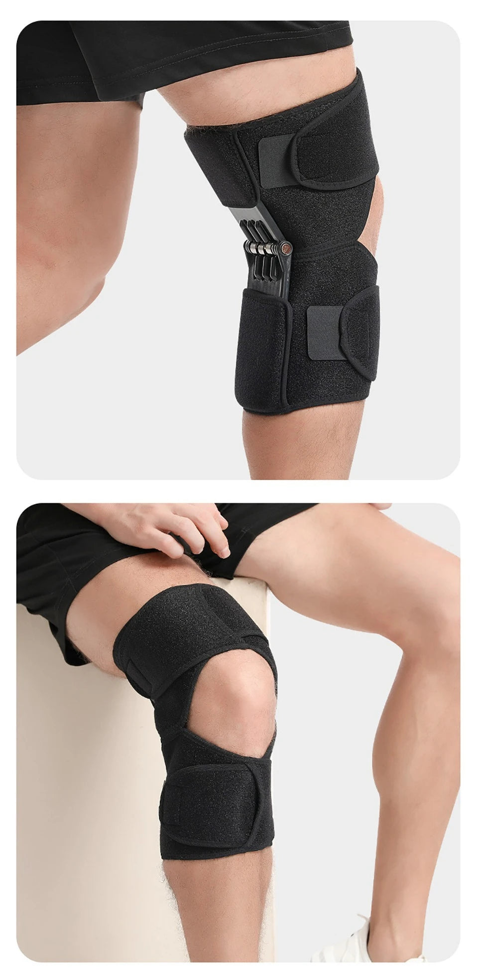 1Pcs Knee Support Medical Power Lift Knee Weakly Brace Joint Support Spring Stabilizer Gym sports Heath Care Leg Stretcher