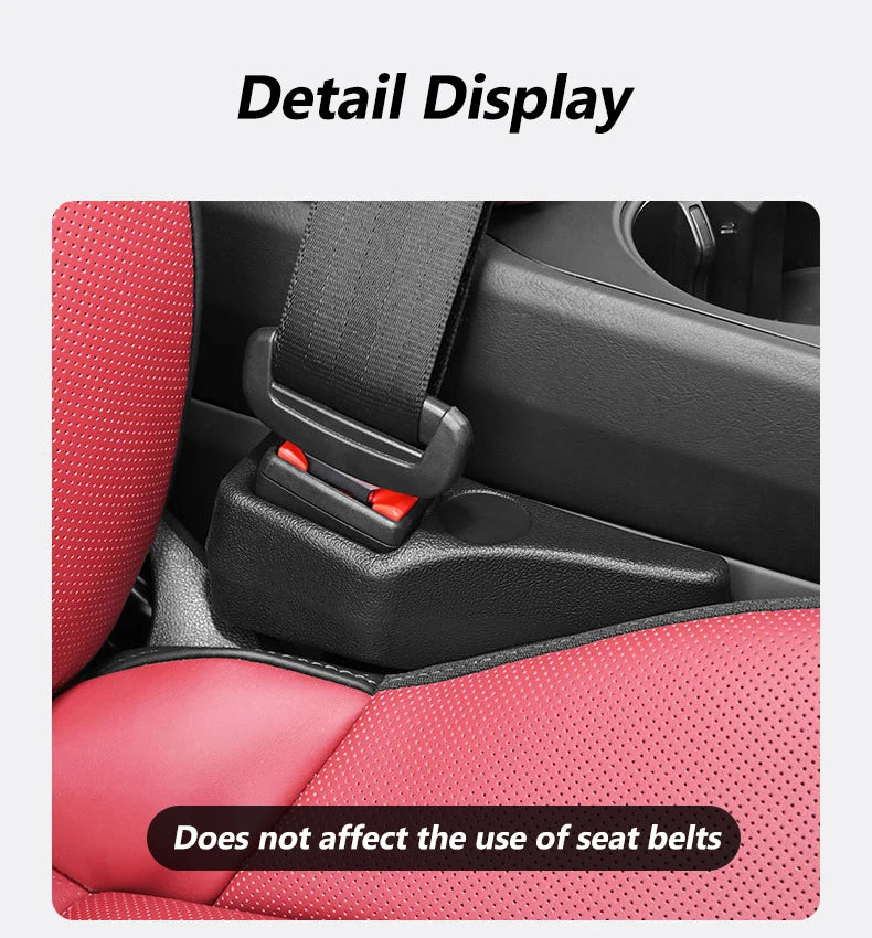 2Pcs Car Seat Gap Filler Odorless Seat Belt Buckle Protector Flexible Seat Side Gap Filling Strip Universal Auto Drop Blocker
