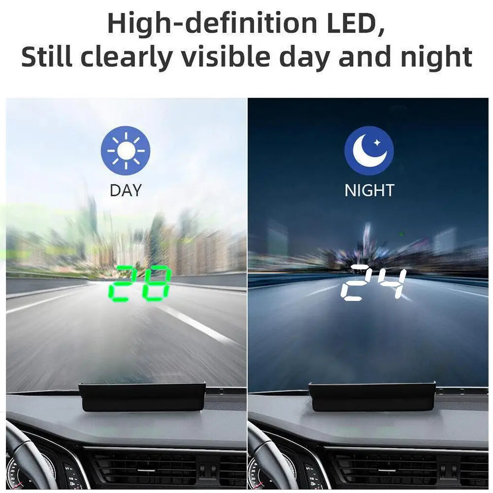 Car Head Up HD Display GPS Speedometer Speed KMH Digital HUD Windshield Projector For All Cars Auto Electronics Accessories ﻿