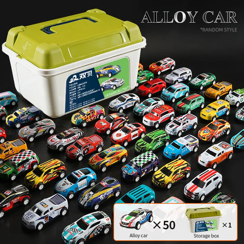 Toy car alloy car children boy baby pull back car gift educational set mini model