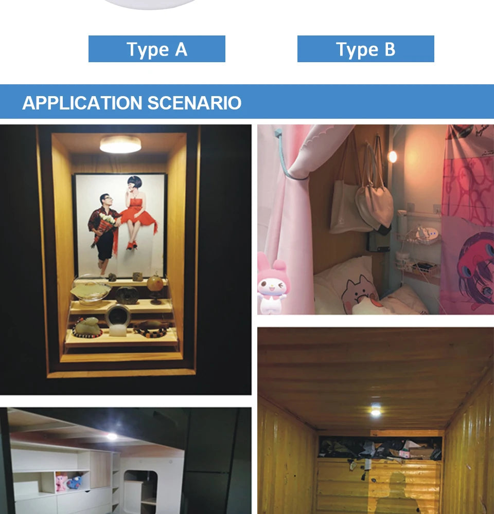 1/2/3/5 LED Night Light COB Touch Light Under Cabinet Led Wireless Wall Lamp Wardrobe Cupboard Drawer Closet for Bedroom Kitchen