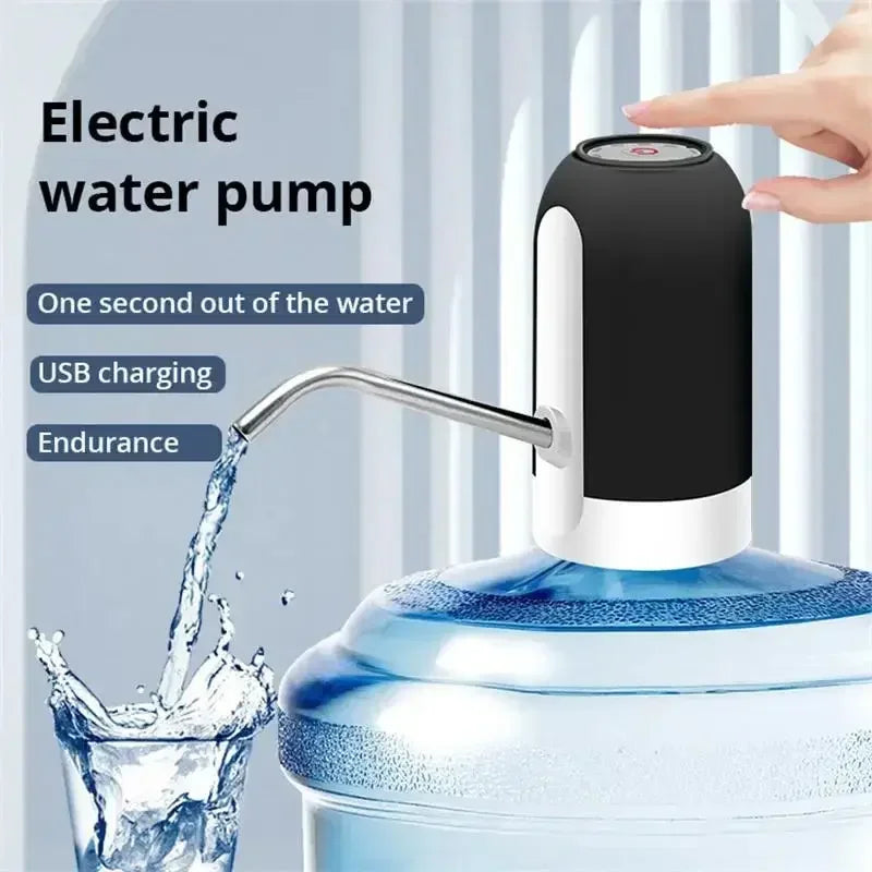 USB Water Dispenser Waterer Drink Items Automatic Manual Pump Rechargeable Electric Kitchen. Bottle Dispensing Drinkware Carboy