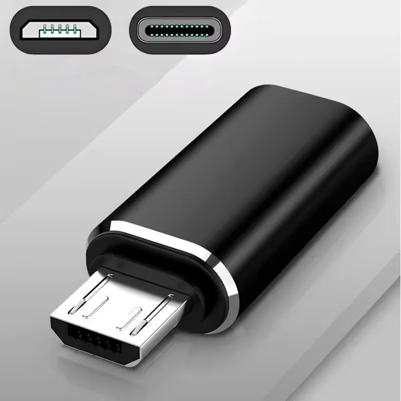 USB Type C To Micro USB Adapter for Phone Tablet Android Charger Data Cable Adapter Micro USB Female To TypeC Male OTG Converter
