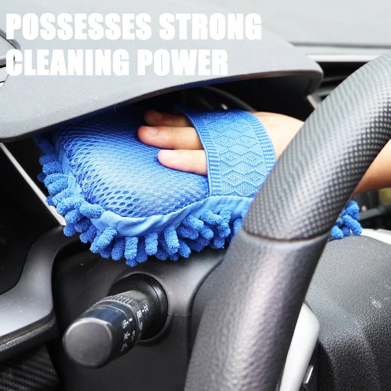 Auto Gloves Car Washing Accessories  Car Cleaning Brush Cleaner Tools Microfiber Cars Washer Sponge Cleaning Washing Towel