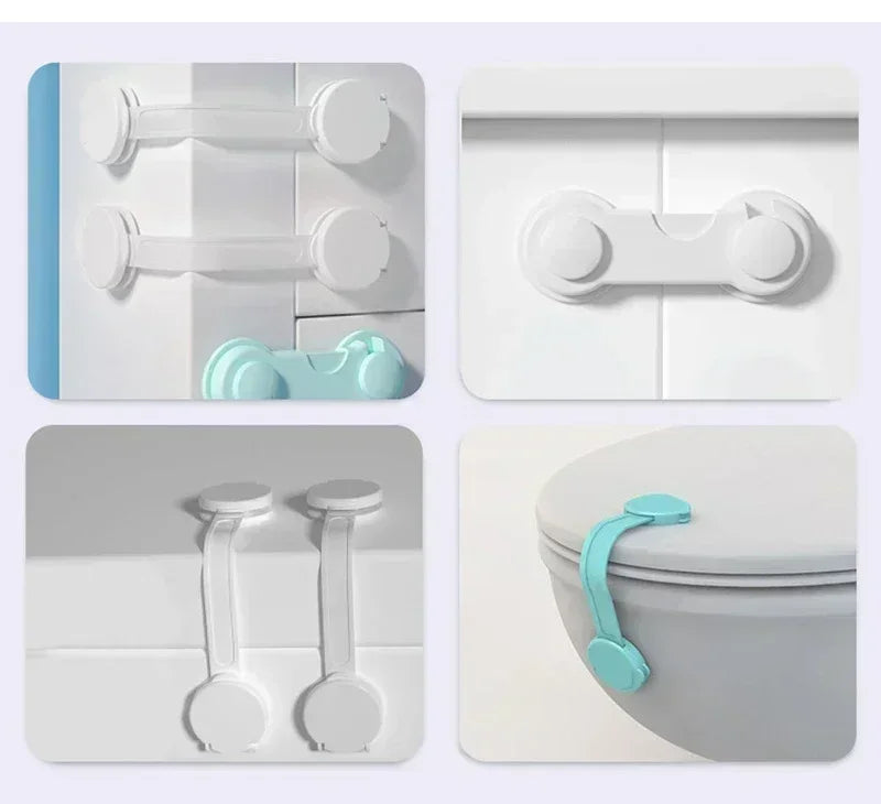 2/5PCS baby proof Cabinet Locks  Multi-function Security Protection Locks Baby Safety Lock Child Protect Refrigerator Lock
