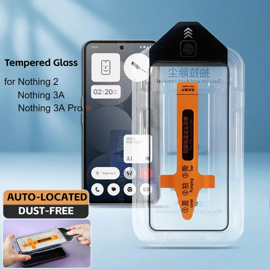 2 Pack Screen Protector for Nothing Phone 3A Pro 3A 2 Glass Full Cover 9H Tempered Glass With Dust Free Install Tool