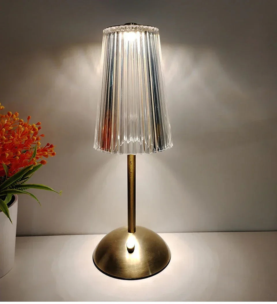USB Rechargeable LED Table Lamp Touch Sensor Desktop Night Light For Bar Hotel Restaurant Bedroom Atmosphere Room Decor Lighting
