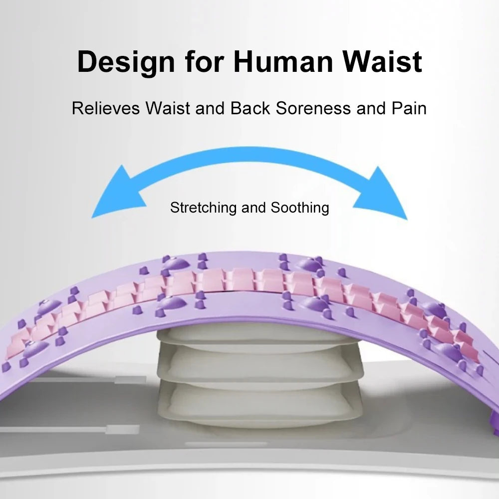 Adjustable Back Massager Airbag Waist Neck Support Massage Lumbar Cervical Muscle Relax Yoga Exercise Equipment Ergonomically