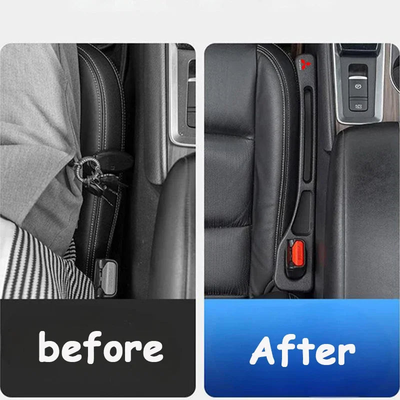 Car Seat Gap Filler Strips Car Storage Organizer bag box For Mitsubishi Outlander I200 Pajero Eclipse ASX Lancer Space Delica Ex