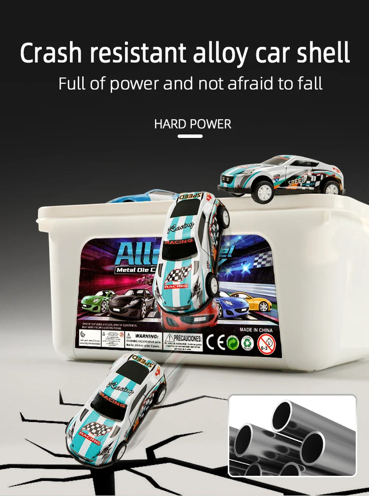 Toy car alloy car children boy baby pull back car gift educational set mini model