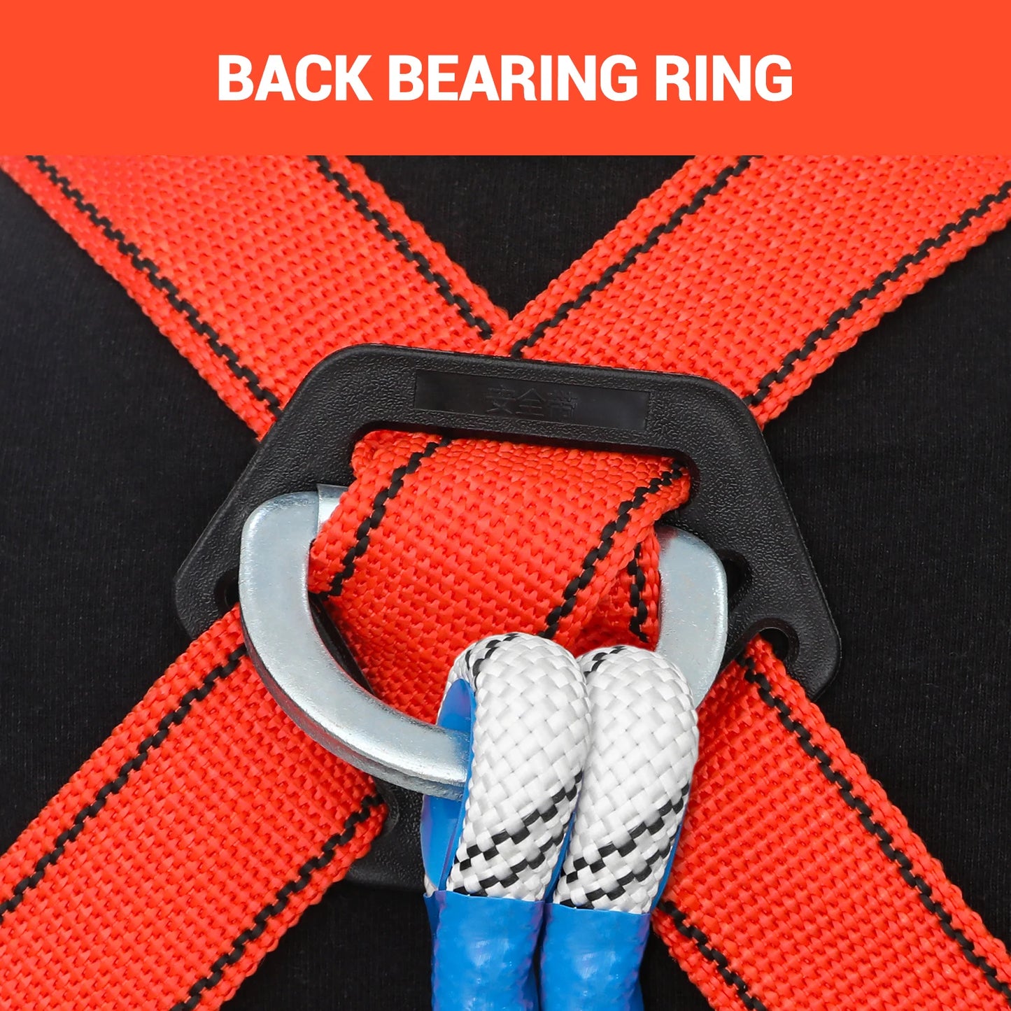 Safety Harness for Work in Height with 2M Safety Rope Belt Carabiner Outdoor Climbing Industrial Full Body Security Protection
