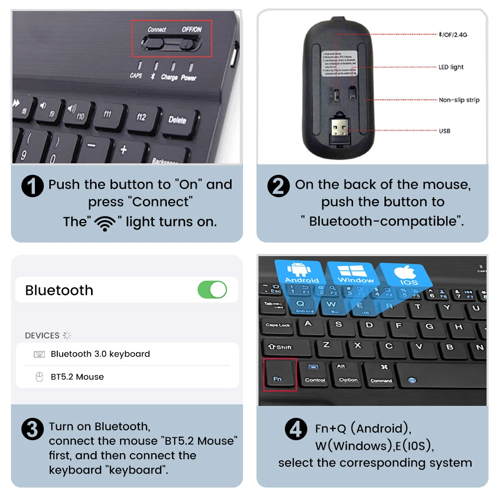 Keyboard Case for Xiaomi Redmi Pad 2 Case, Keyboard Cover For Redmi Pad 2 11-inch Tablet Case Wth Pencil Slot