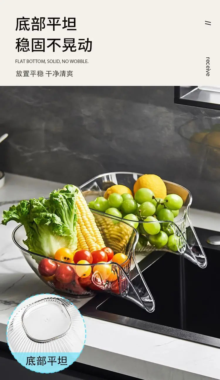 Multi-functional Drain Basket Sink Kitchen Sink Strainer Basket Strainer Sink Washing Basket Home Organizer Drain Fruit Strainer
