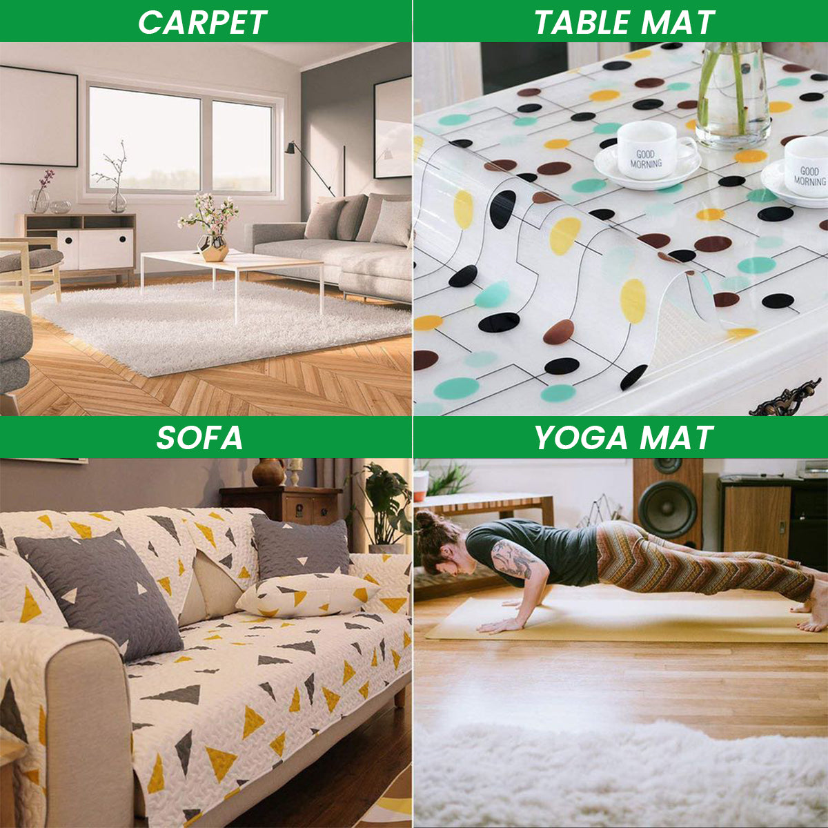 Home Non-Slip Carpet Underlay PVC Multi Purpose Liner Safe Anti-Slip Mat Mesh lining Carpets Rug Pad for Decoration Accessories