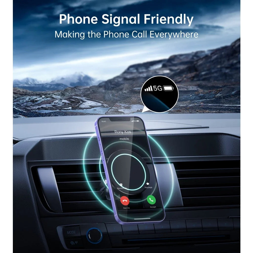 Magnetic Phone Holder for iPhone 16 15 14 13 12 Universal Adjustable Car Air Vent Mount with Strongest Magnet Cell Phone Bracket