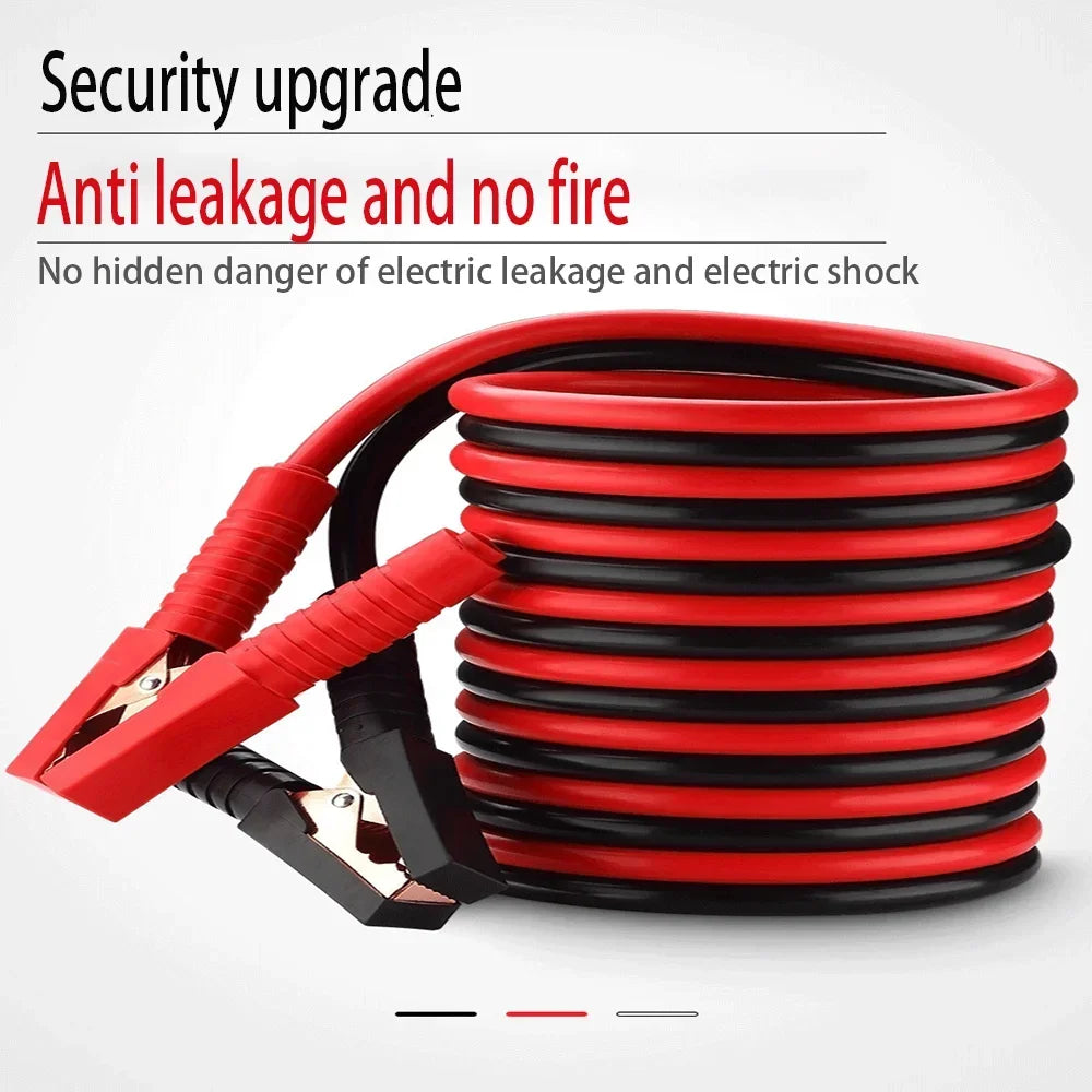 4 Meters 2000A Car Battery Booster Cable Emergency Ignition Jump Starter Lead Wire Clamps for Auto SUV