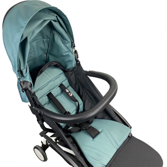 Baby Stroller Footboard & Leather Cloth Material Handle Bar Stroller Accessories For Babyyoya Babytime Pram Bumper