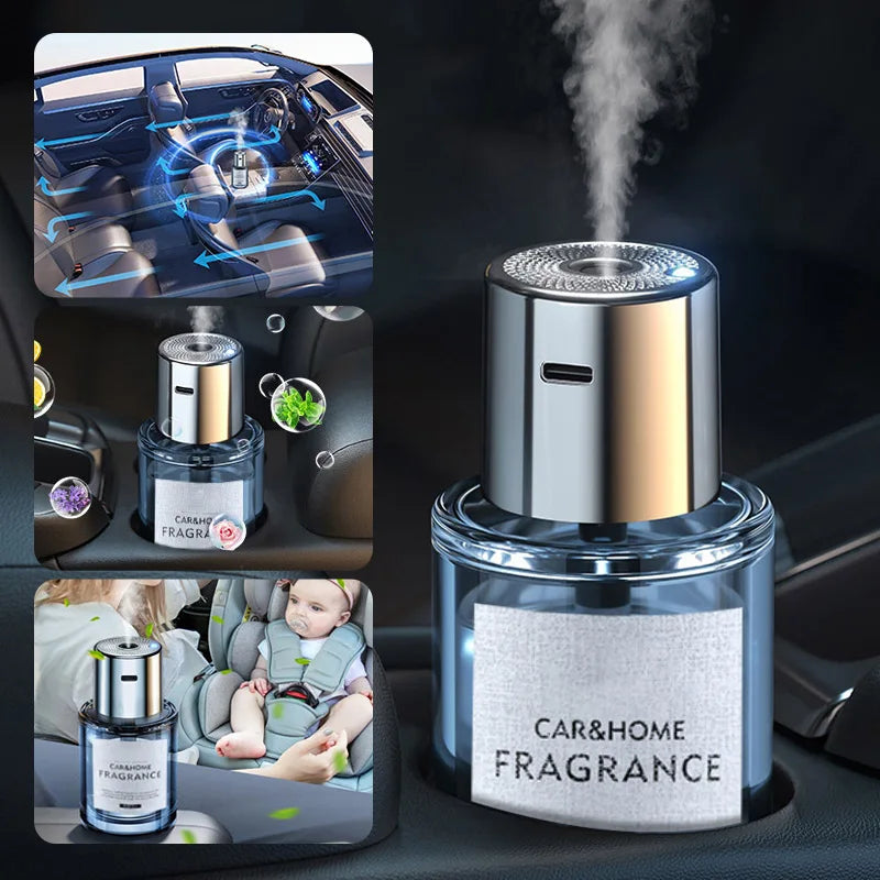 160ml Car Air Freshener Electric Auto Air Diffuser Aroma Supplies Air Vent Car Mist Humidifier Perfume Car Fragrance Aromather