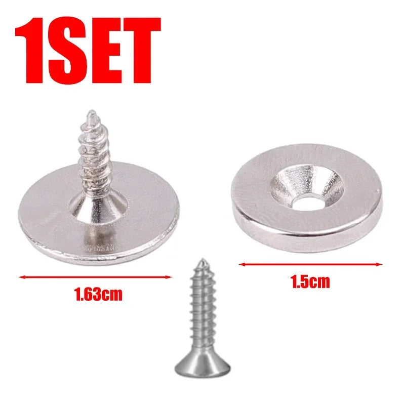 Cabinet Door Magnet Catches Round Metal Magnetic for Wardrobe Hidden Closing Magnetic Door Catch Closer for Furniture Hardware