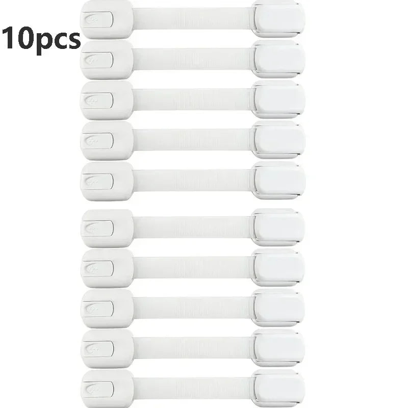 Baby Safety Lock Drawer Child Safety Cabinet Locks Adhesive Cabinet for Drawer Door Latches Baby Safe Straps Child Door Security