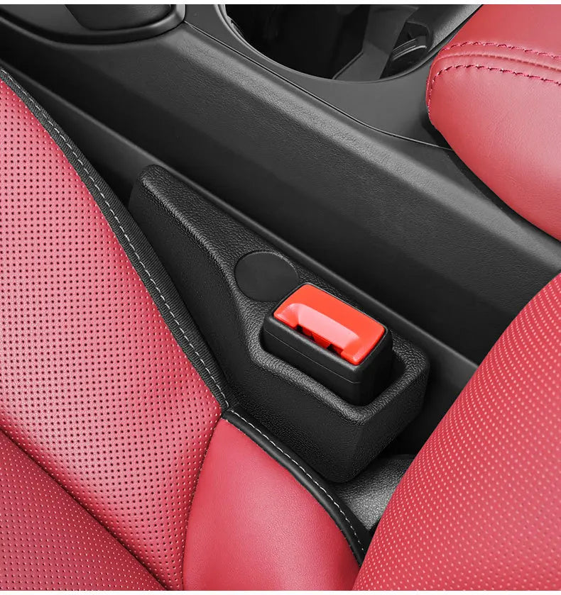 2Pcs Car Seat Gap Filler Odorless Seat Belt Buckle Protector Flexible Seat Side Gap Filling Strip Universal Auto Drop Blocker