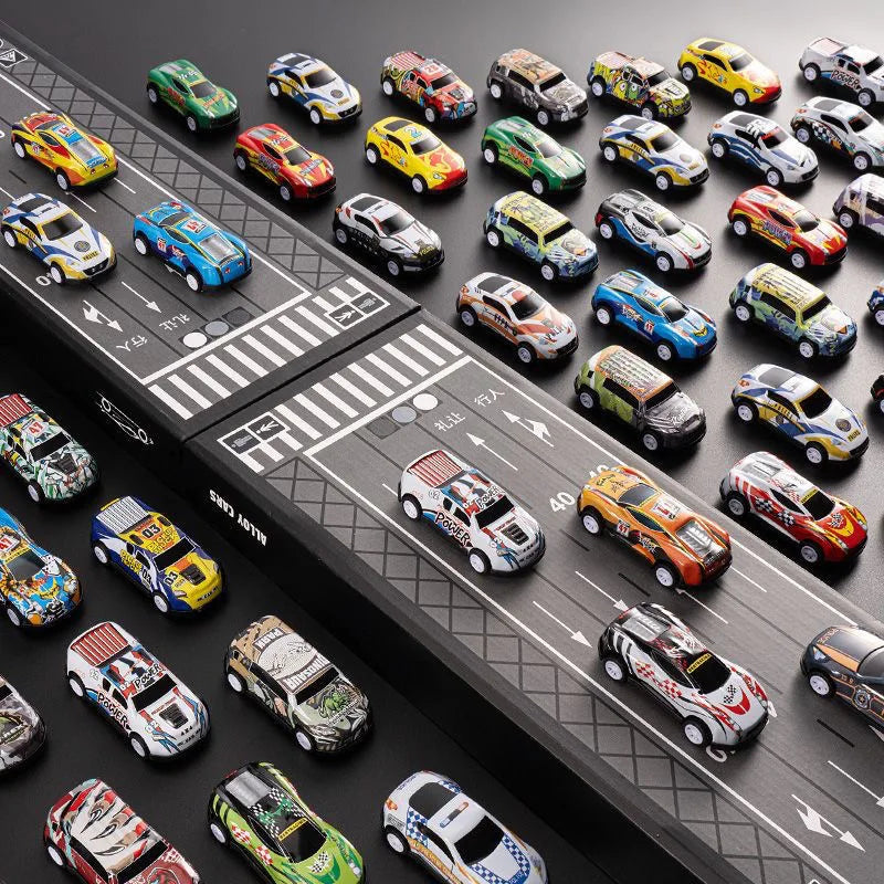 48pcs alloy cars, racing car models, children's toy cars, tin cars, racing car models, classic car models, Christmas g