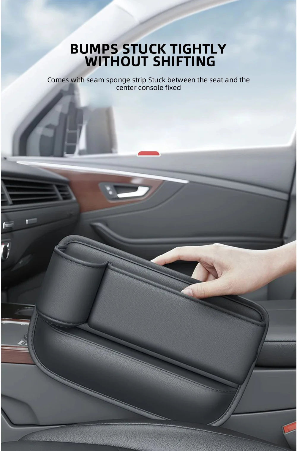 Multi Functional Car Seat Gap Filler Bag Cup Holder