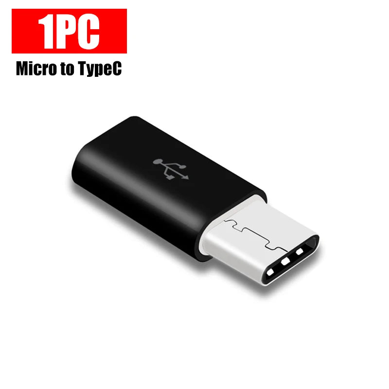 USB Type C To Micro USB Adapter for Phone Tablet Android Charger Data Cable Adapter Micro USB Female To TypeC Male OTG Converter