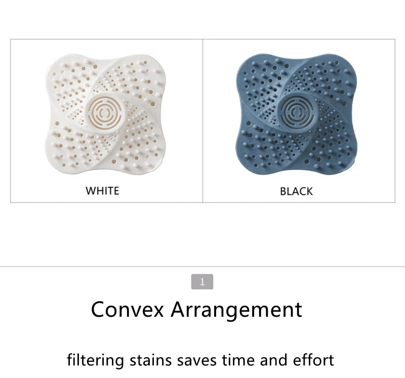 Sink Filter Hair Catcher Bathtub Drain Cover Stopper Sink Mesh Strainer Catch Hairs Bathroom Kitchen Shower Bath Accessories