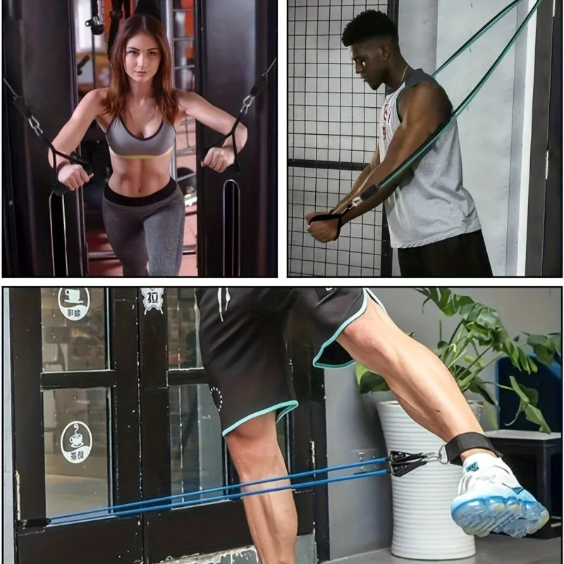 1set 11pcs Full-Body Training System | Progressive Tension Design for Strength/Yoga/Pilates - Complete Accessory Bundle