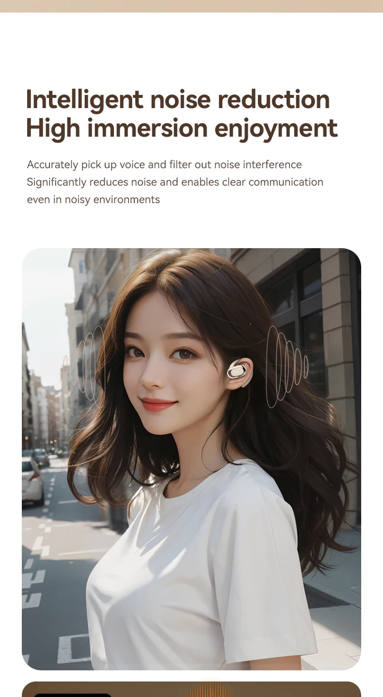 OWS earbuds True wireless headphones Bluetooth 5.49 low latency gaming and sports headphones High-fidelity stereo noise-cancelli