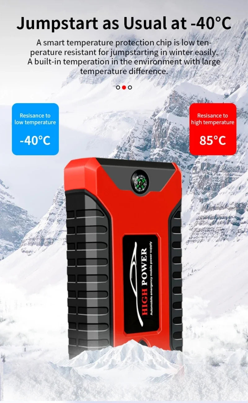 Portable Car Battery Starter Auto Jump Starter 99800mAh Petrol Diesel Car Emergency Booster Start Power Supply 12V For Cars