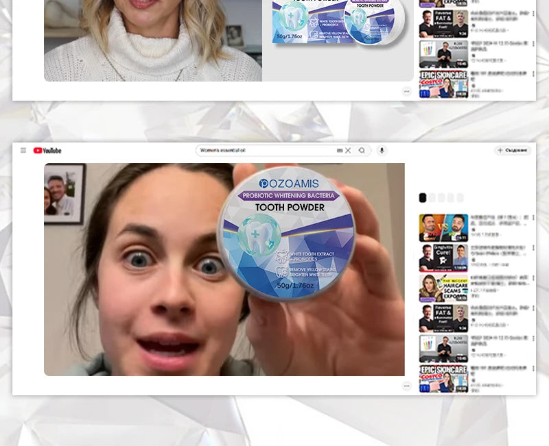 2025 New Technology Effectively Whitens Teeth and Cleansing Plaque Mineral Powder