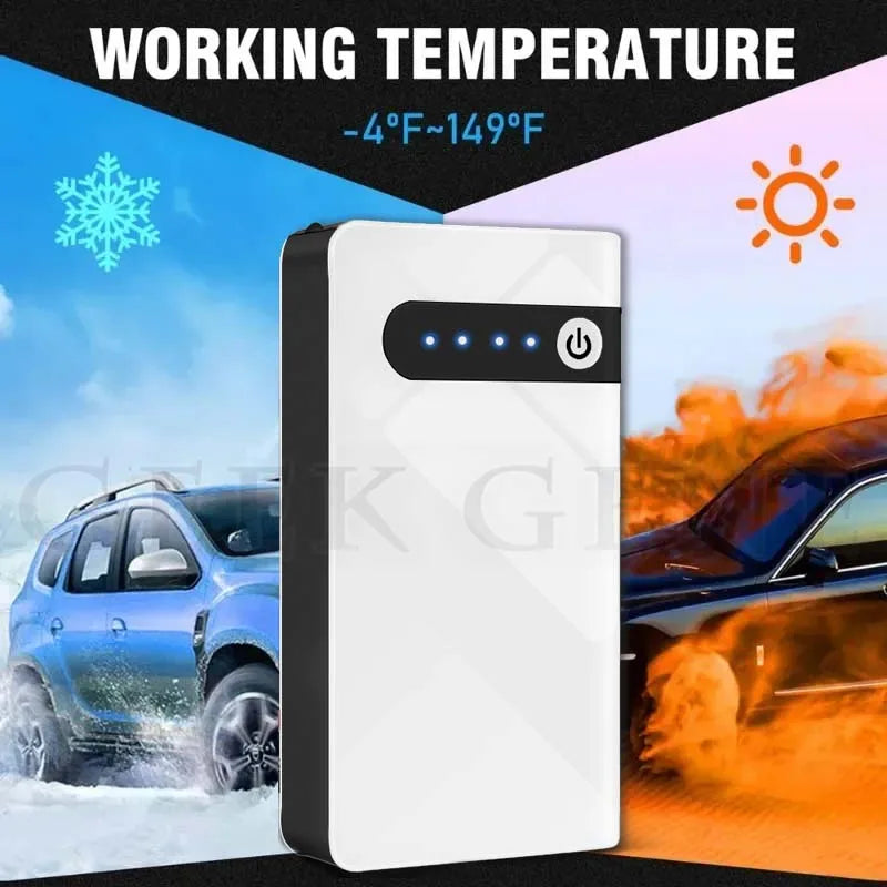GKFLY 2000A Portable Car Jump Starter High Power Starting Device Car Battery Booster for Petrol / Diesel Cars