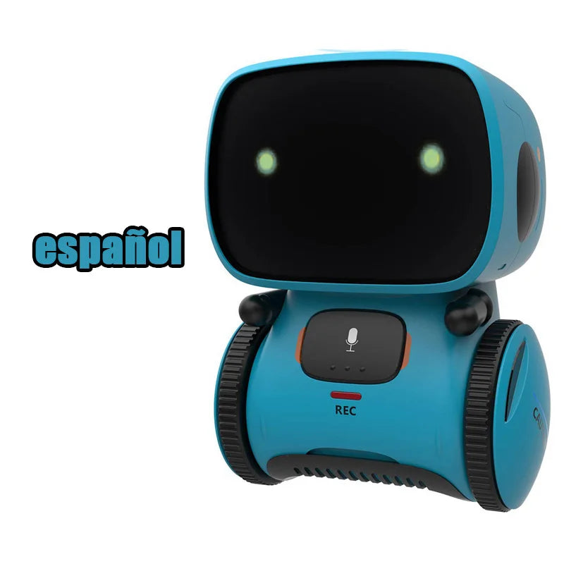 Emo Robot Intelligent Robots Russian & English & Spanish Version Voice & Touch control Toys Interactive Educational Children's G